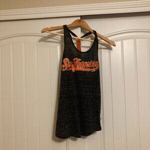 San Francisco Giants Tank Top Womens XS Xtra Small Gray Touch By Alyssa Milano